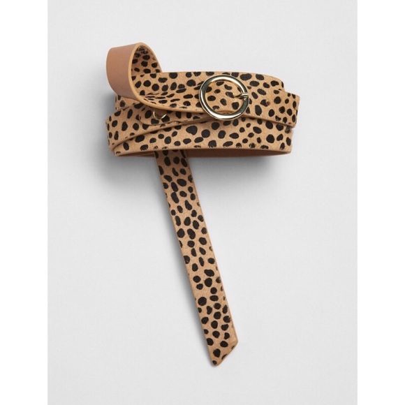 GAP Accessories - NEW! GAP Haircalf Leopard Print Leather Belt